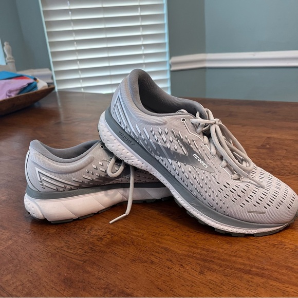 Brooks Other - Brooks Light Gray Athletic Shoes ghost 13 size 9 men’s